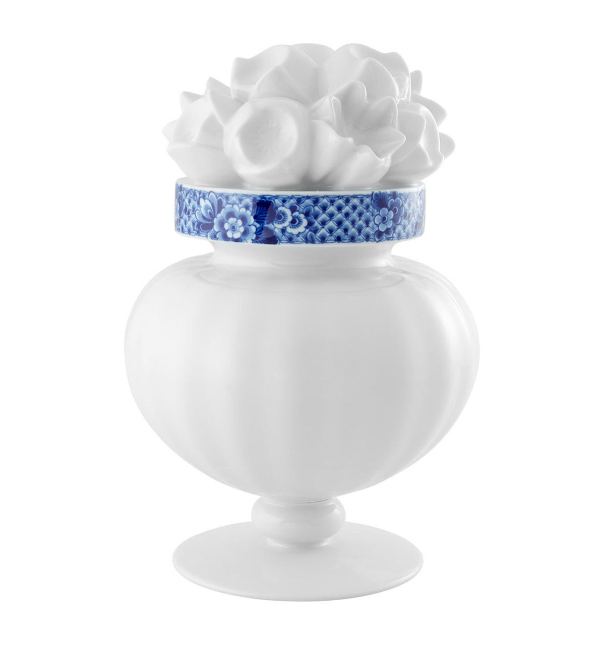 Vista Alegre Blue Ming Flower Vase in Gift Box