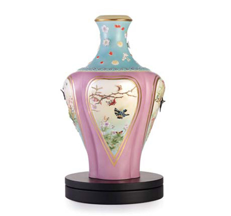 Franz Porcelain Vase Butterfly Limited Edition FZ03346