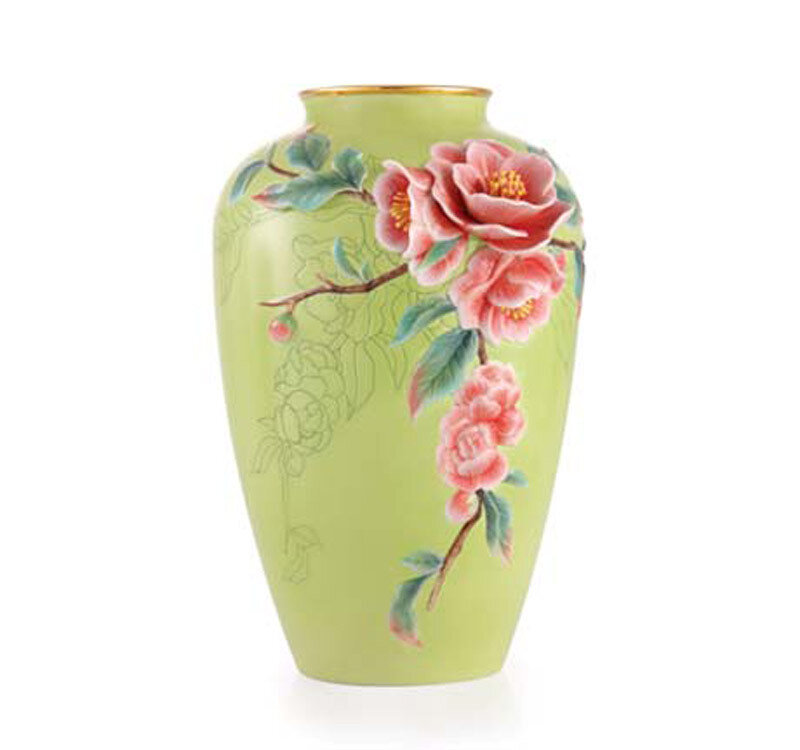 Franz Porcelain Vase Rieger Begonias Limited Edition FZ03367