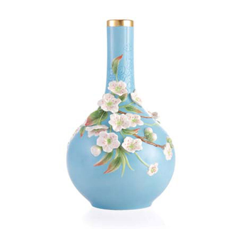 Franz Porcelain Vase Pear Flower Limited Edition FZ03368