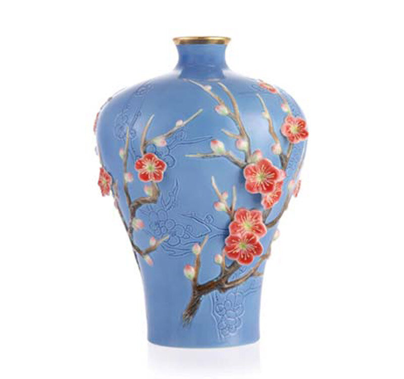 Franz Porcelain Vase Plum Blossom Limited Edition FZ03369
