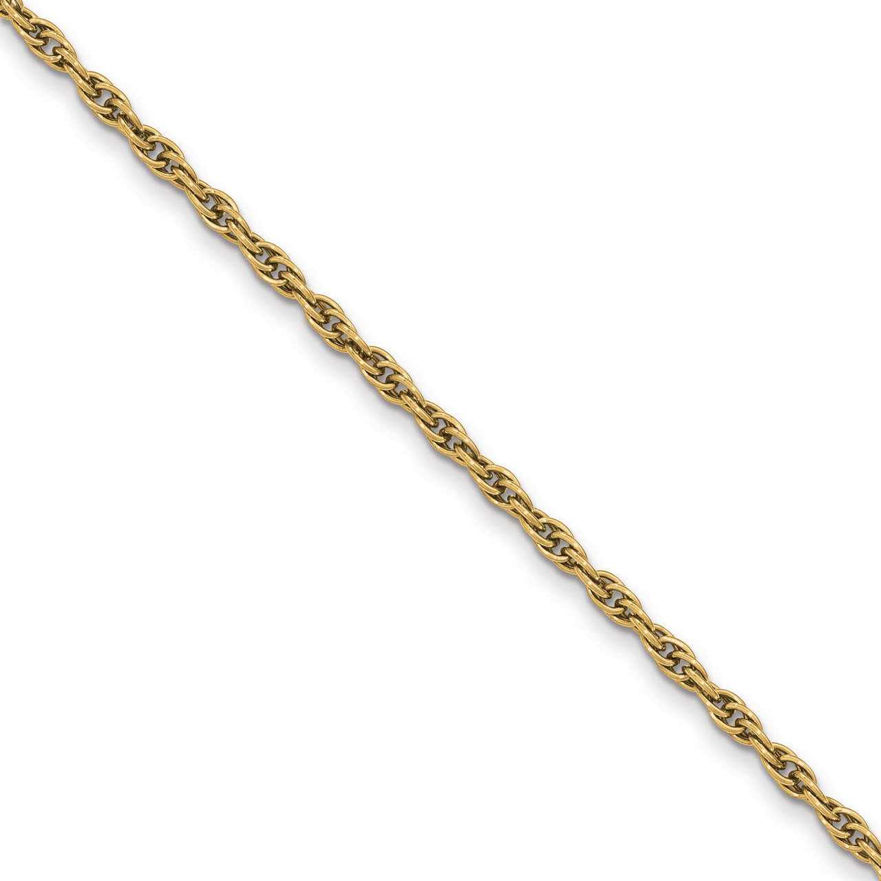 3mm Rope Pocket Watch Chain Gold-tone Steel FTL160Y, MPN: FTL160Y,