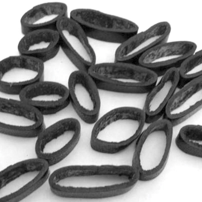 25 Piece Black PVC Watch Strap Keeper Assortment FTL326, MPN: FTL326,