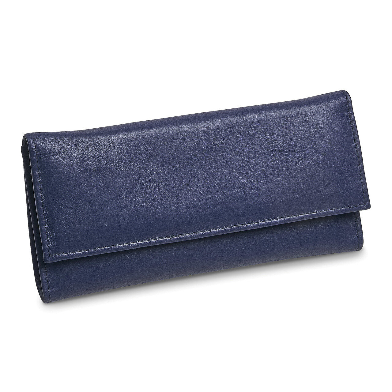 Blue Leather Slim Jewelry Wallet GM17709