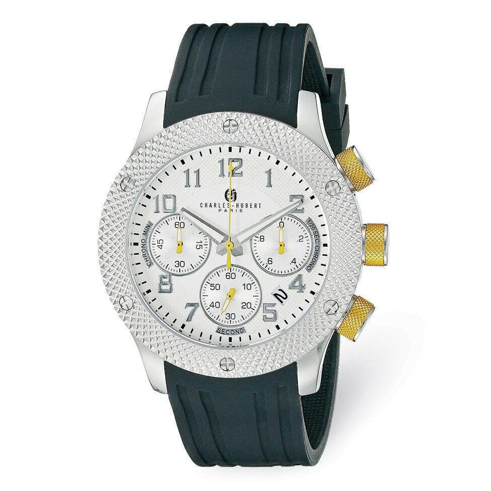Charles Hubert Chronograph Silver Dial Men&#39;s Watch Stainless Steel XWA5500, MPN: XWA5500, 848870007…