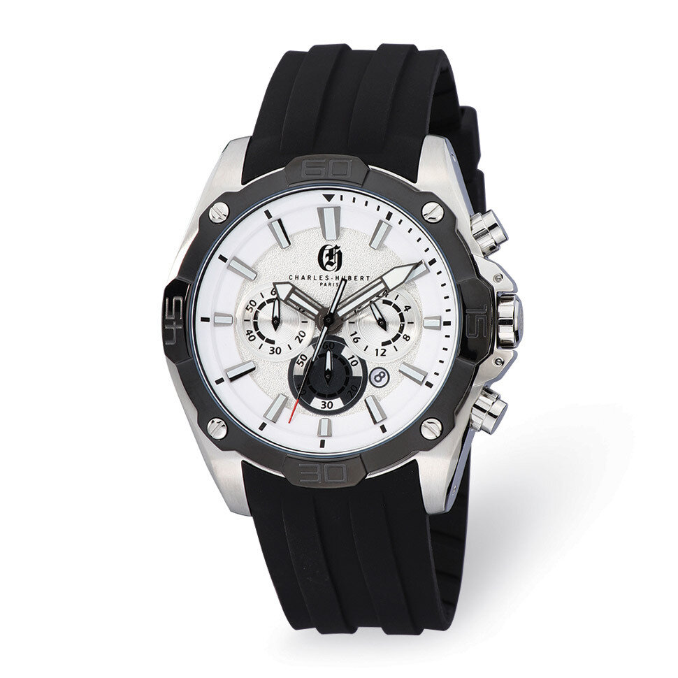 Charles Hubert Chronograph Silver Dial Men&#39;s Watch Stainless Steel XWA5503, MPN: XWA5503, 848870007…