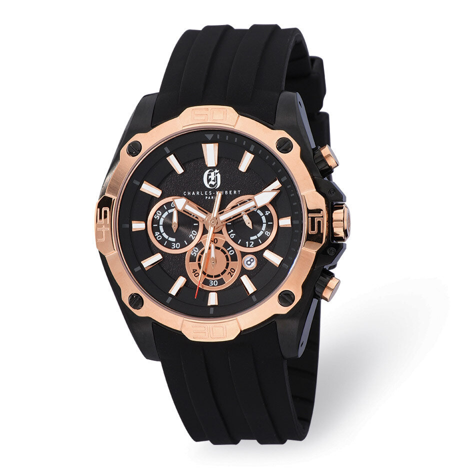 Charles Hubert Chronograph Black Dial Men&#39;s Watch Stainless Steel XWA5502, MPN: XWA5502, 8488700078…