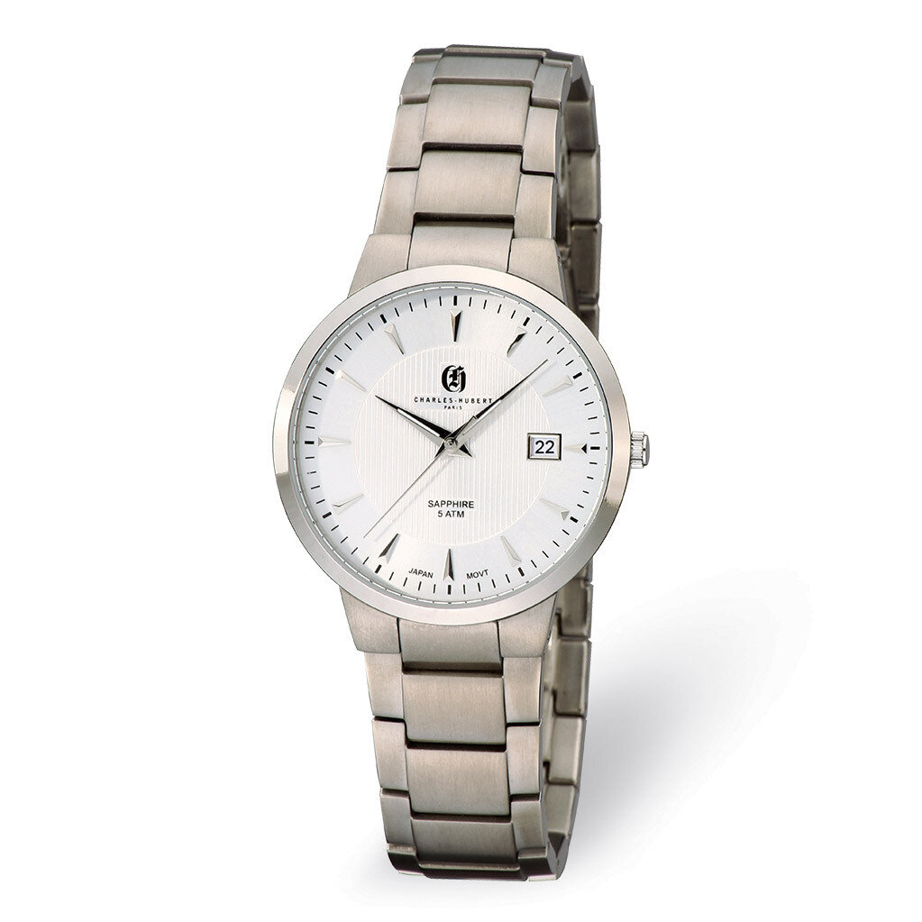 Charles Hubert Titanium Silver Dial Ultra Slim Men's Watch XWA5511