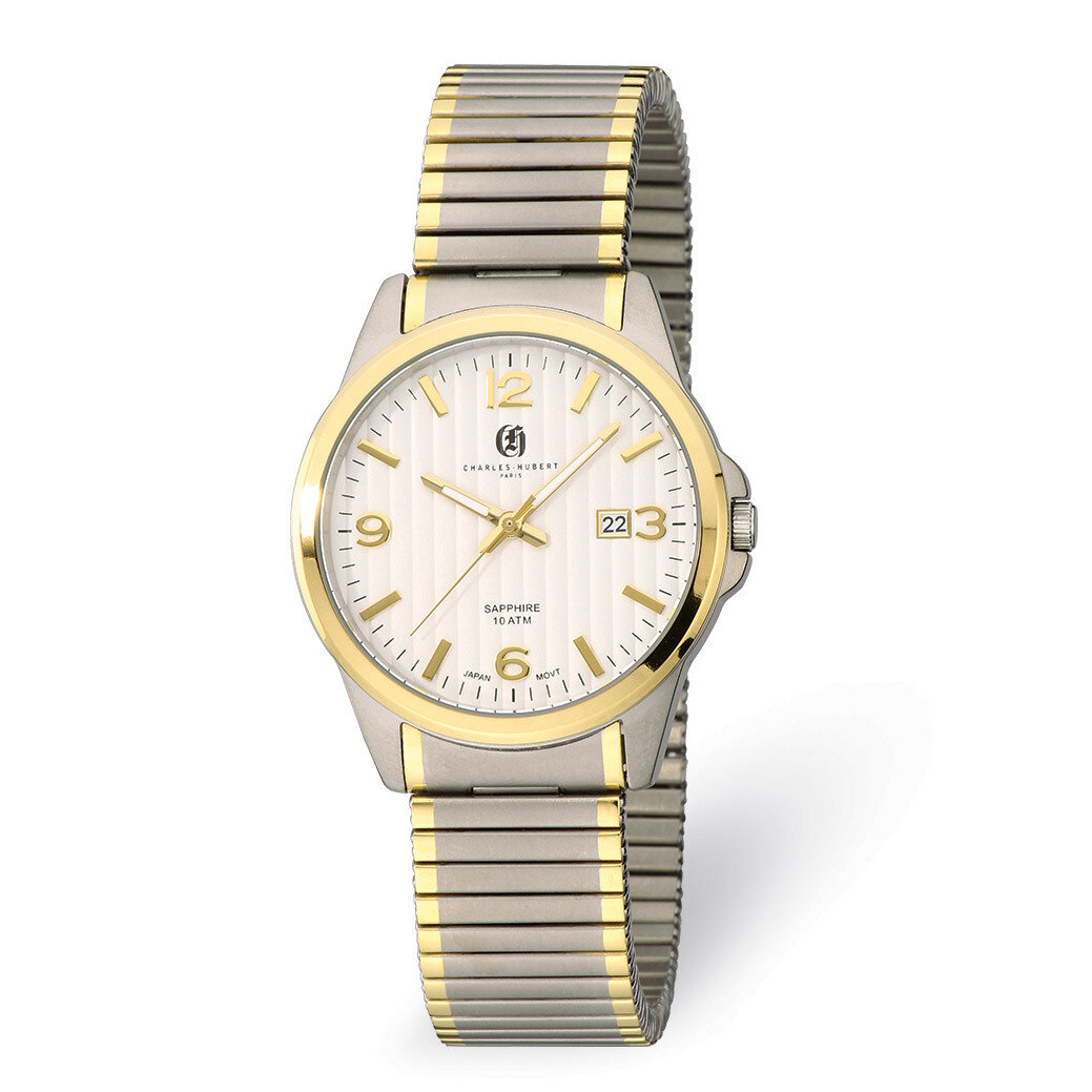 Charles Hubert Titanium Silver Dial Expansion Band Men&#39;s Watch XWA5515, MPN: XWA5515, 848870008012