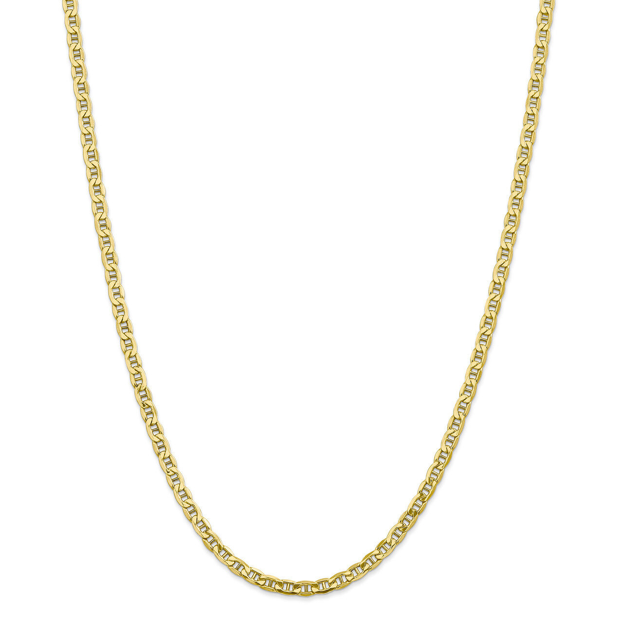 18 Inch 4.1mm Semi-Solid Anchor Chain 10k Gold 10BC100-18, MPN: 10BC100-18, 191101439537