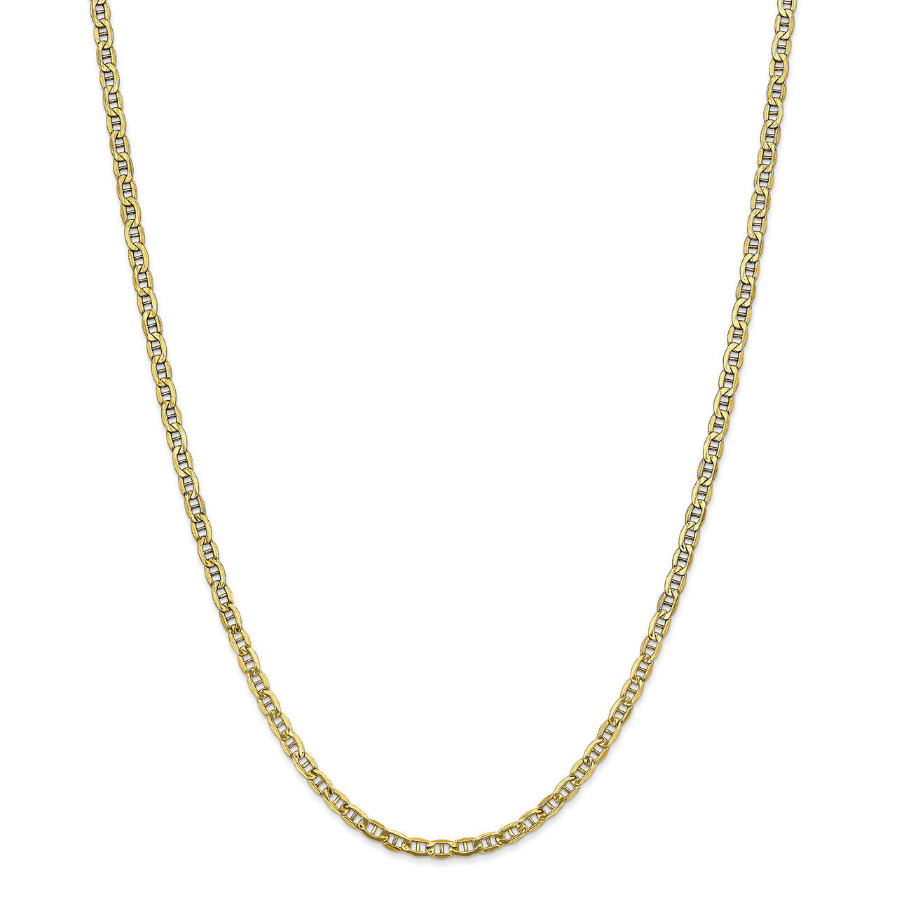 18 Inch Yellow Gold 3.20mm Semi-Solid Anchor Chain 10k Gold 10BC122-18, MPN: 10BC122-18, 1911014397…