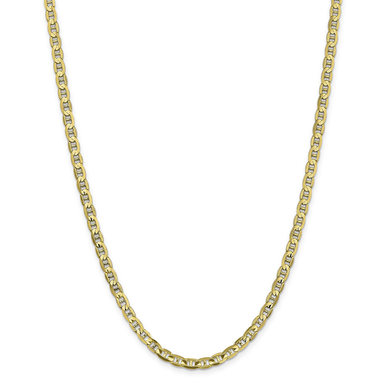 24 Inch 4.5mm Concave Anchor Chain 10k Gold 10CCA120-24, MPN: 10CCA120-24, 191101440465