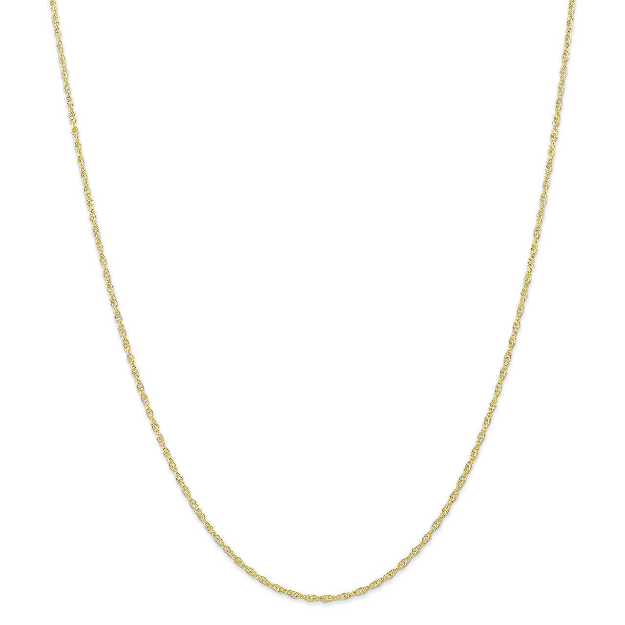 24 Inch 1.35mm Carded Cable Rope Chain 10k Gold 10K10RY-24, MPN: 10K10RY-24, 191101597299