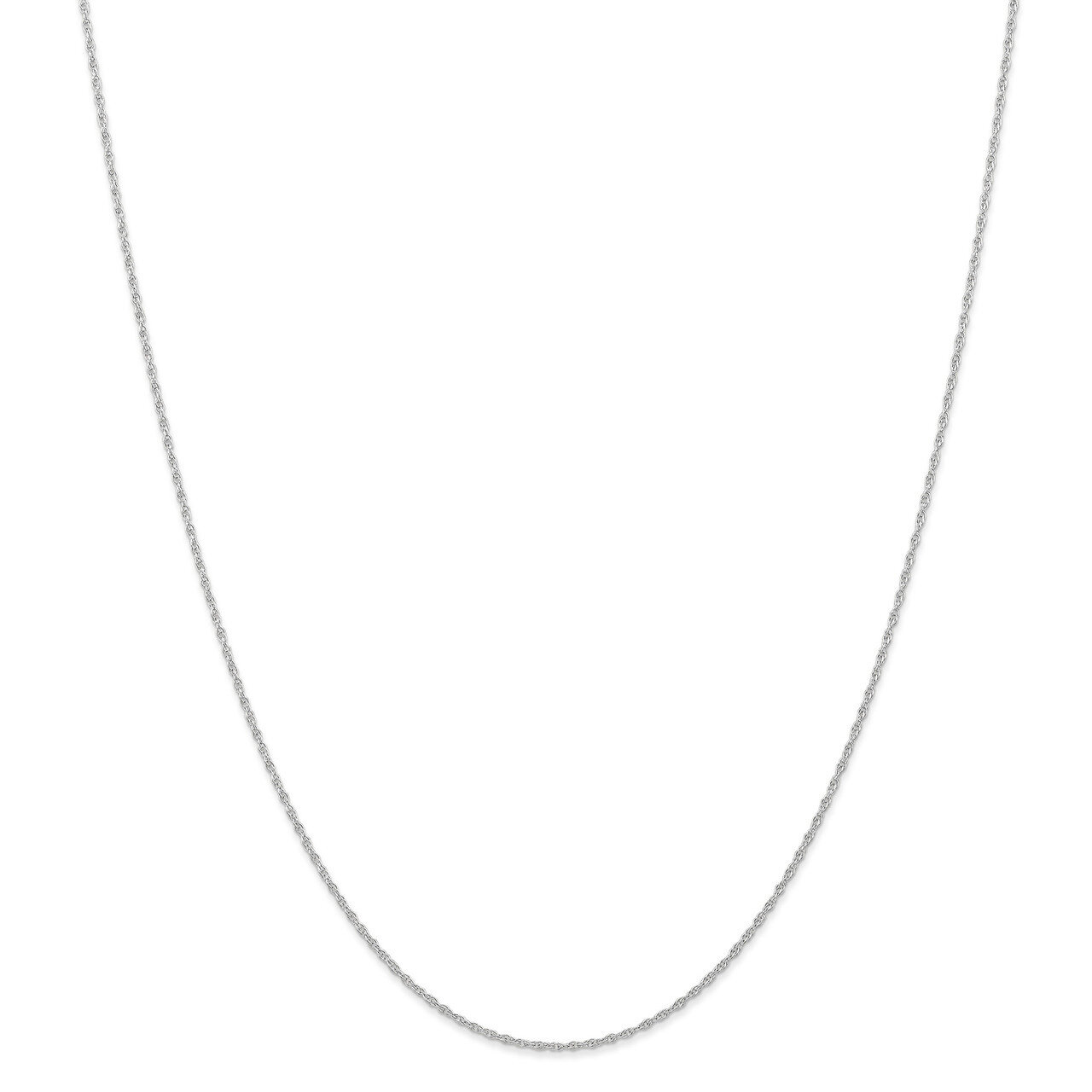 16 Inch 0.95 mm Carded Cable Rope Chain 10k White Gold 10K8RW-16, MPN: 10K8RW-16, 191101597503