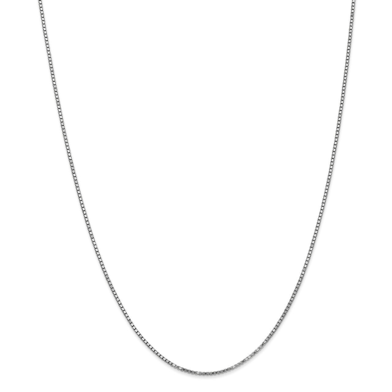 16 Inch 1.30mm Box Chain 10k White Gold 10KWB125-16, MPN: 10KWB125-16, 191101597671