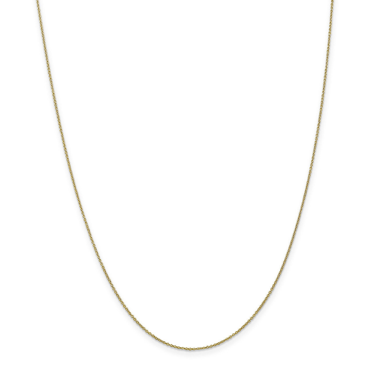 24 Inch 0.9mm Cable Chain 10k Gold 10PE190-24, MPN: 10PE190-24, 191101599019