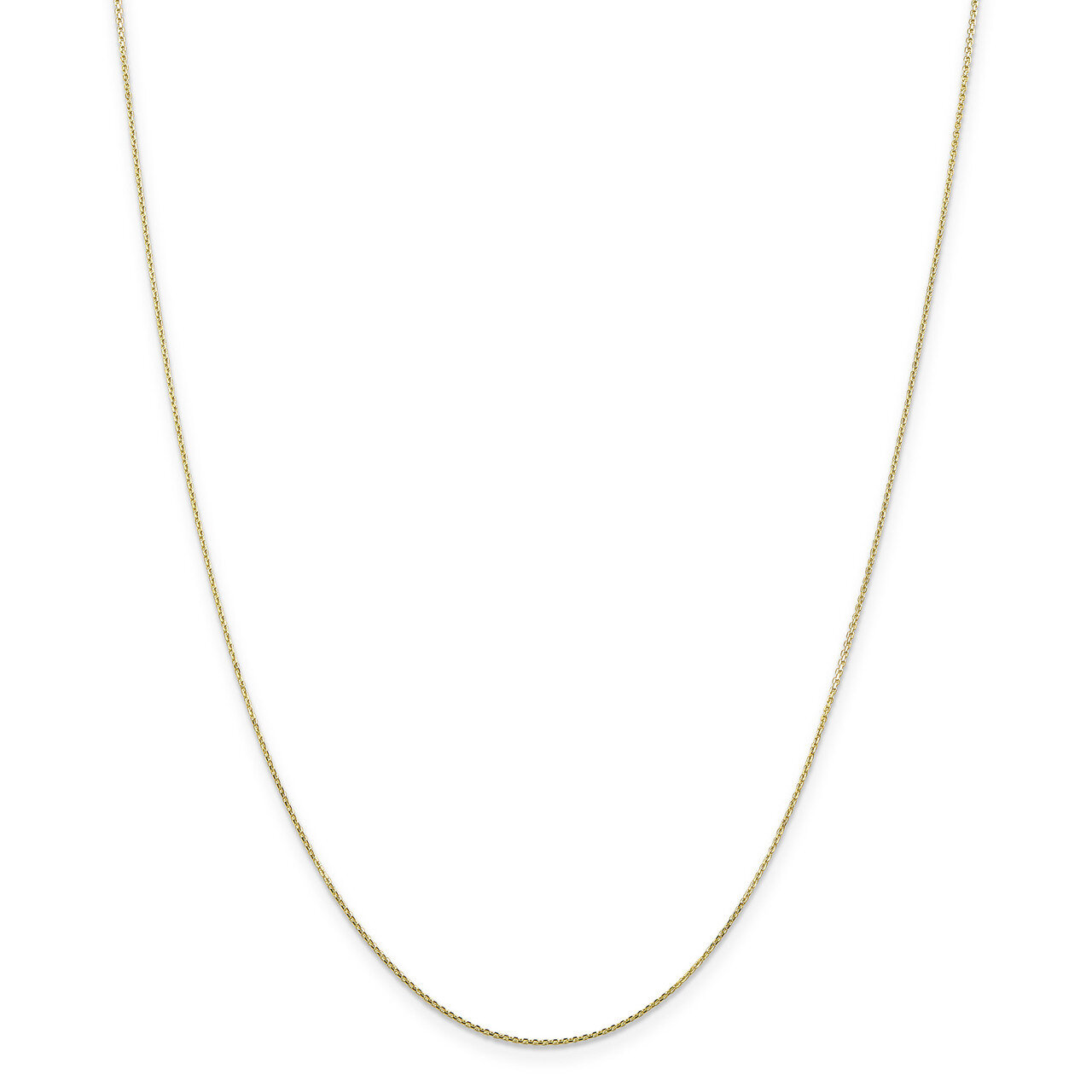 16 Inch 0.80mm Diamond -cut Cable Chain 10k Gold 10PE202-16, MPN: 10PE202-16, 191101599149