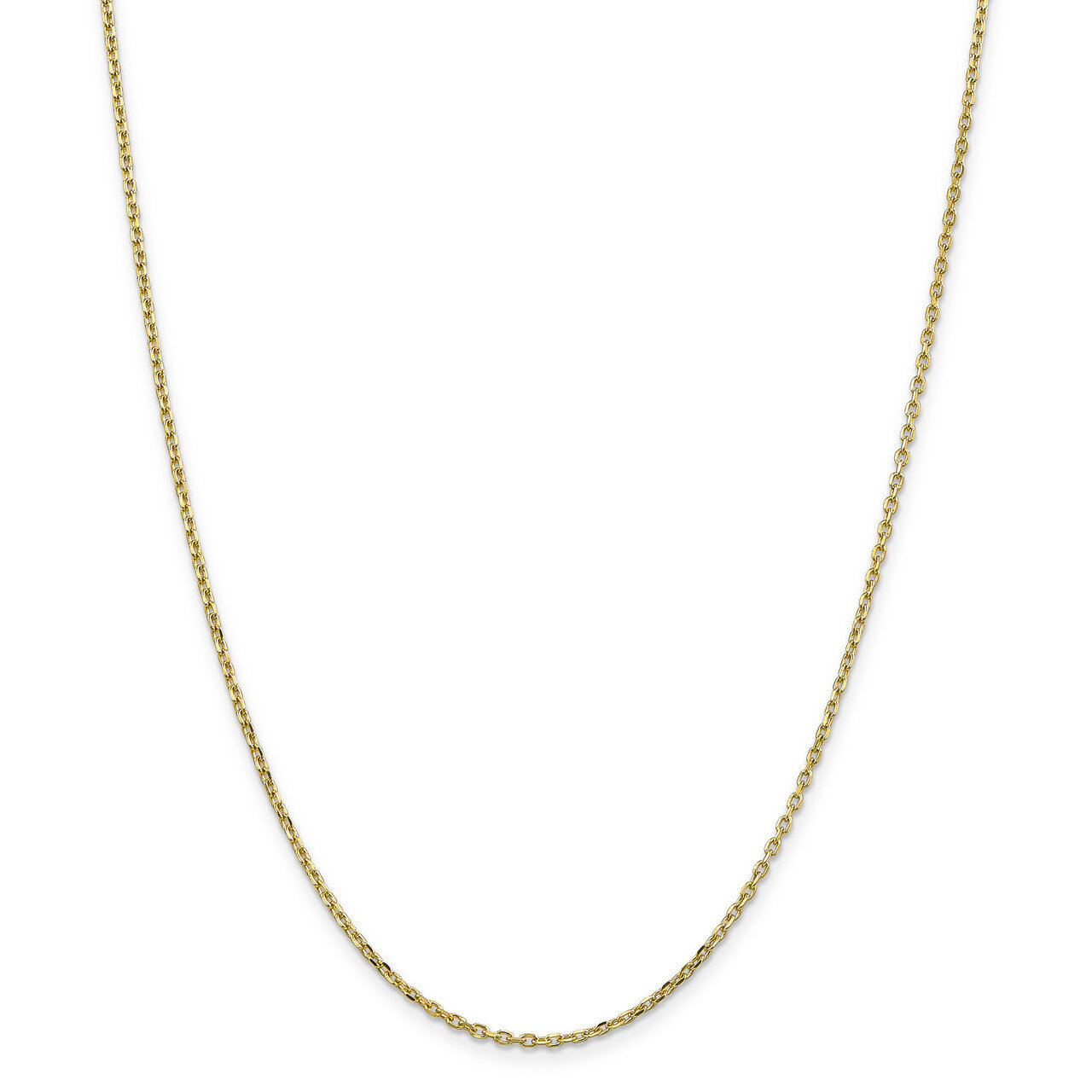 24 Inch 1.8mm Diamond -cut Cable Chain 10k Gold 10PE204-24, MPN: 10PE204-24, 191101599217