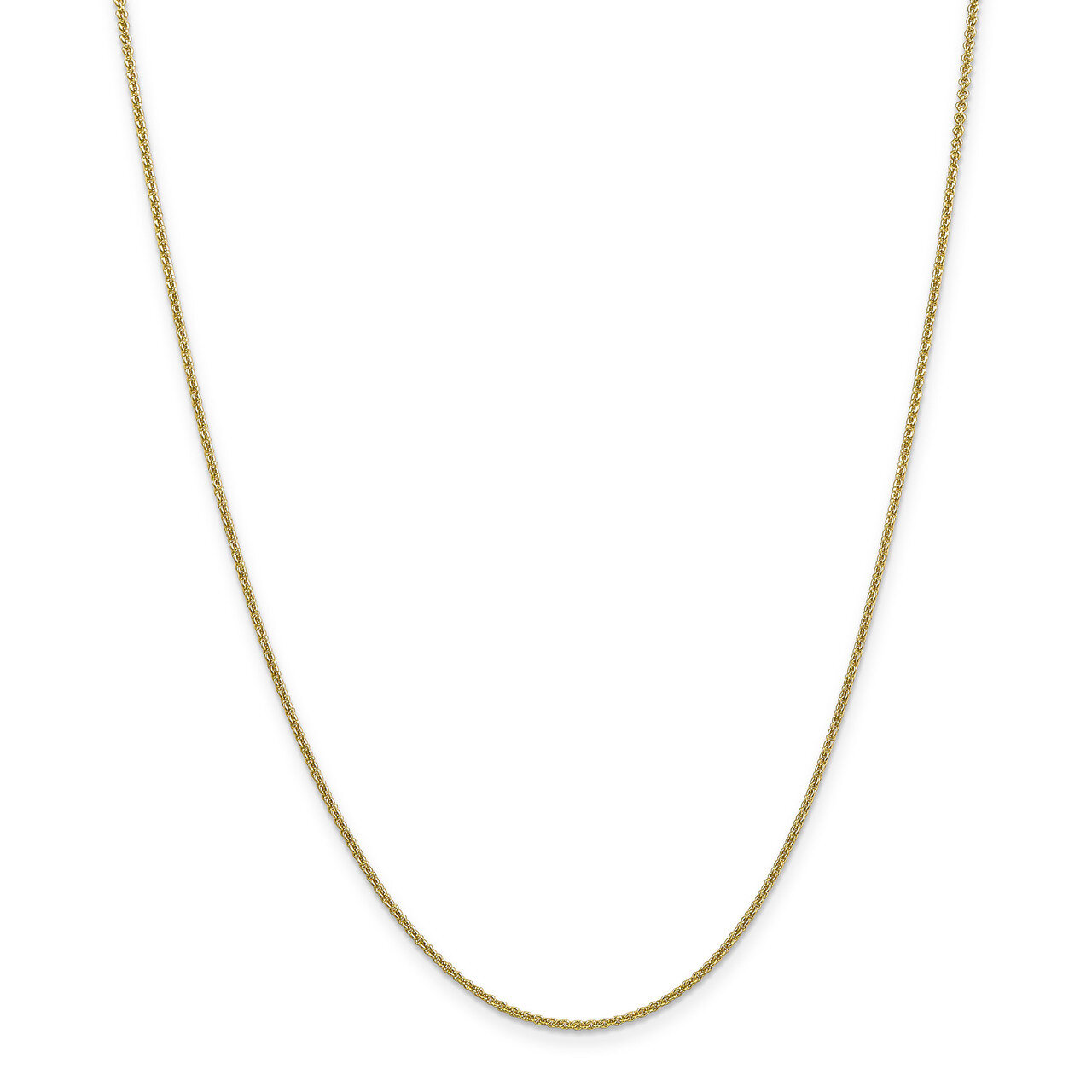 24 Inch 1.5mm Cable Chain 10k Gold 10PE54-24
