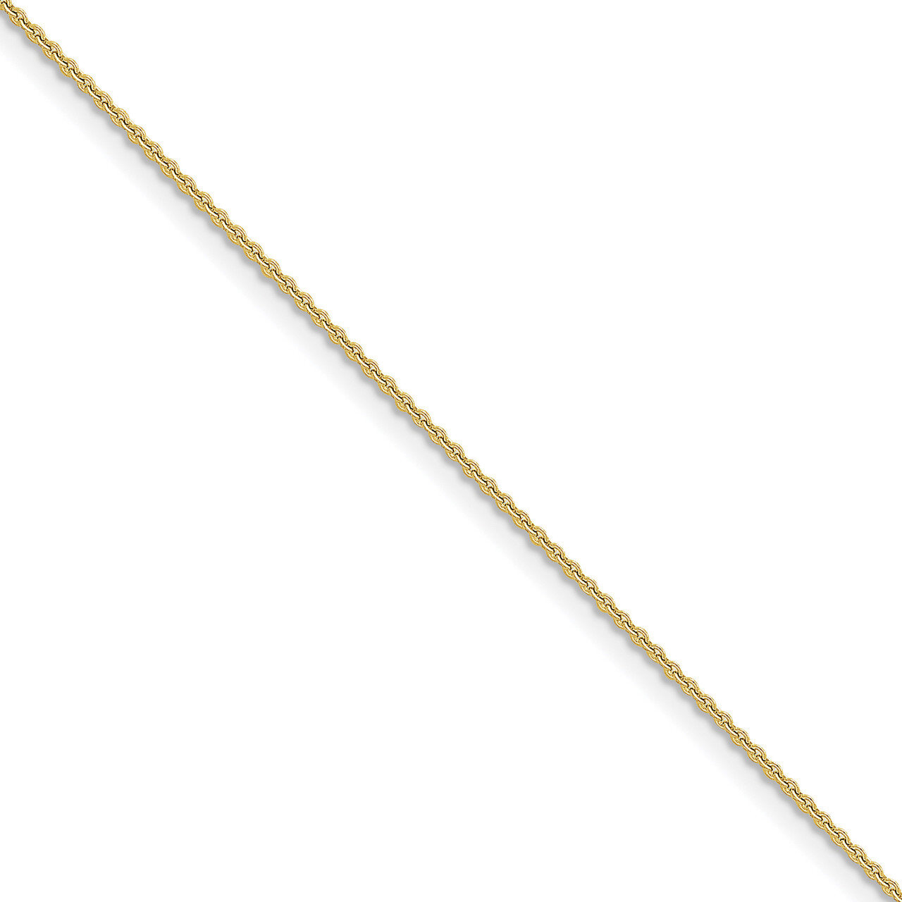 1.5mm Cable Chain Anklet 10k Gold 10PE54-9