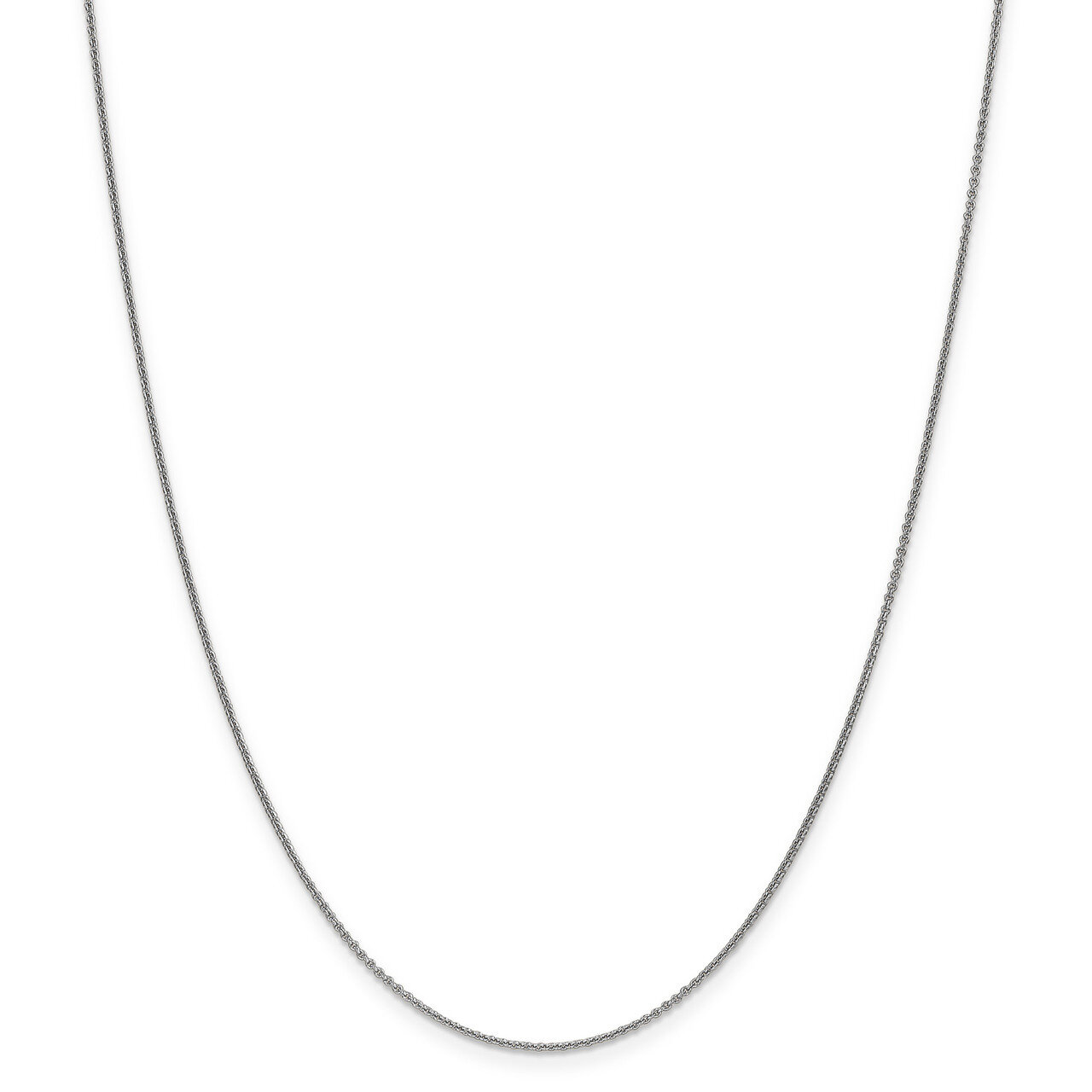 18 Inch 1mm Cable Chain 10k White Gold 10PE74-18, MPN: 10PE74-18, 191101599767