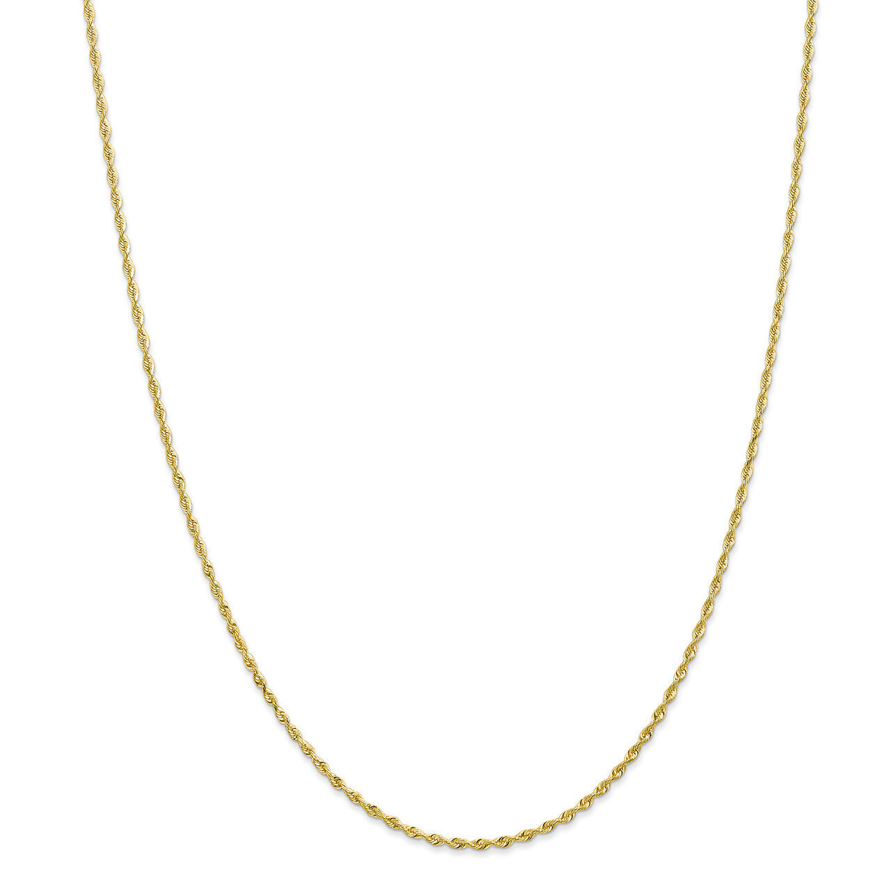 18 Inch 1.84mm Diamond -cut Quadruple Rope Chain 10k Gold 10QT014-18, MPN: 10QT014-18, 191101600197