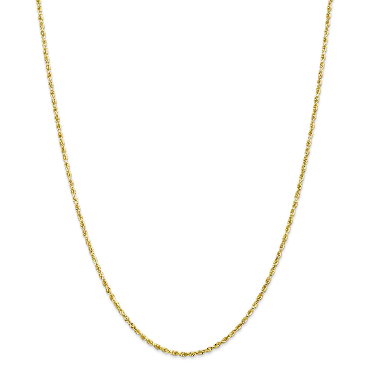 20 Inch 2.00mm Diamond -cut Quadruple Rope Chain 10k Gold 10QT016-20, MPN: 10QT016-20, 191101600302