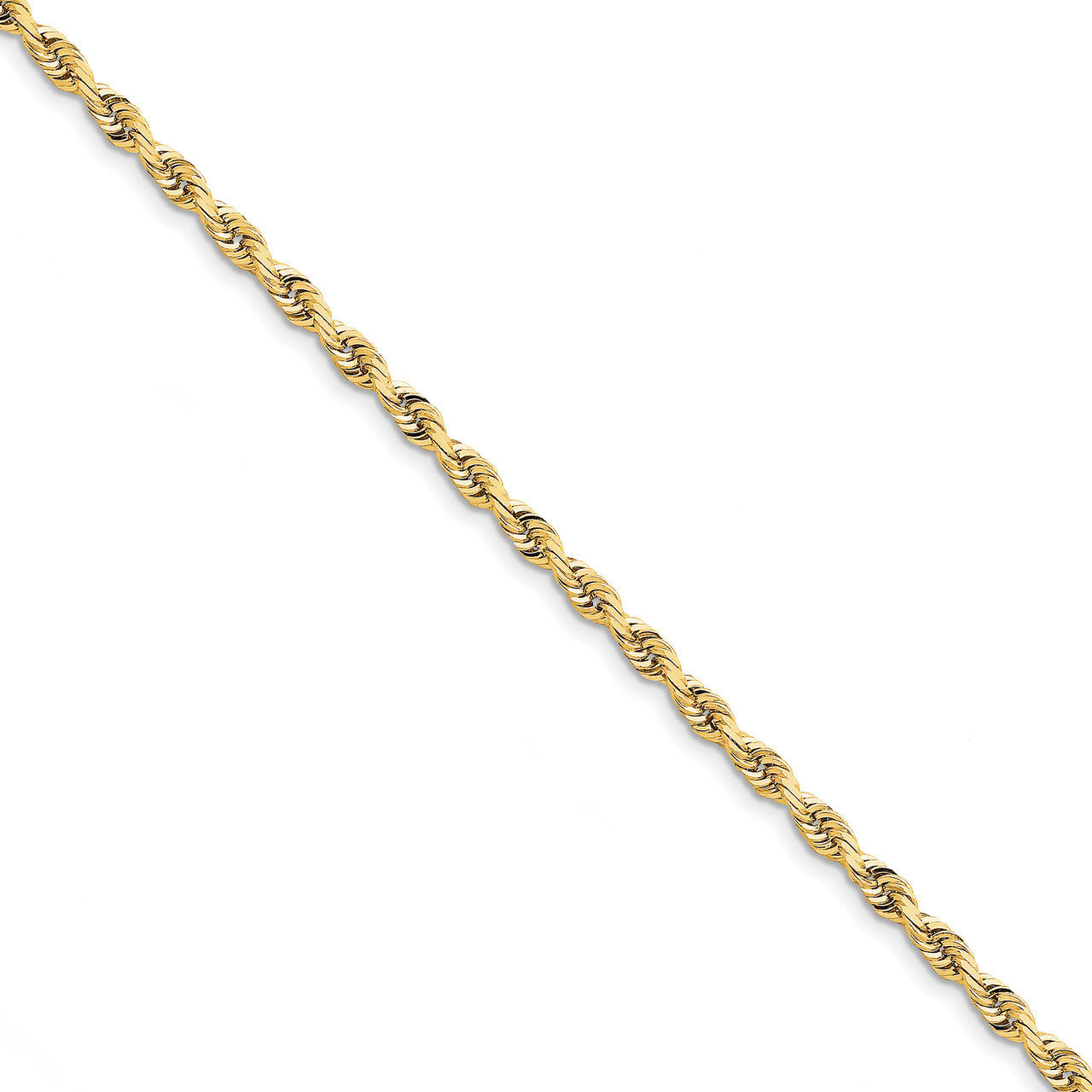 8 Inch 4.5mm Diamond -cut Quadruple Rope Chain 10k Gold 10QT035-8, MPN: 10QT035-8, 191101600814