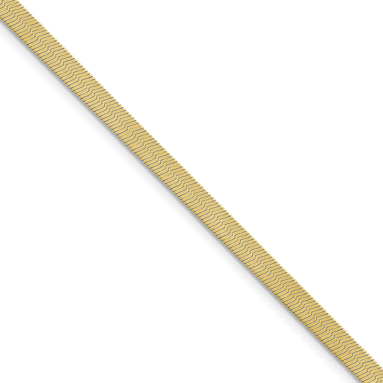 7 Inch 5.0mm Silky Herringbone Chain 10k Gold 10SK050-7