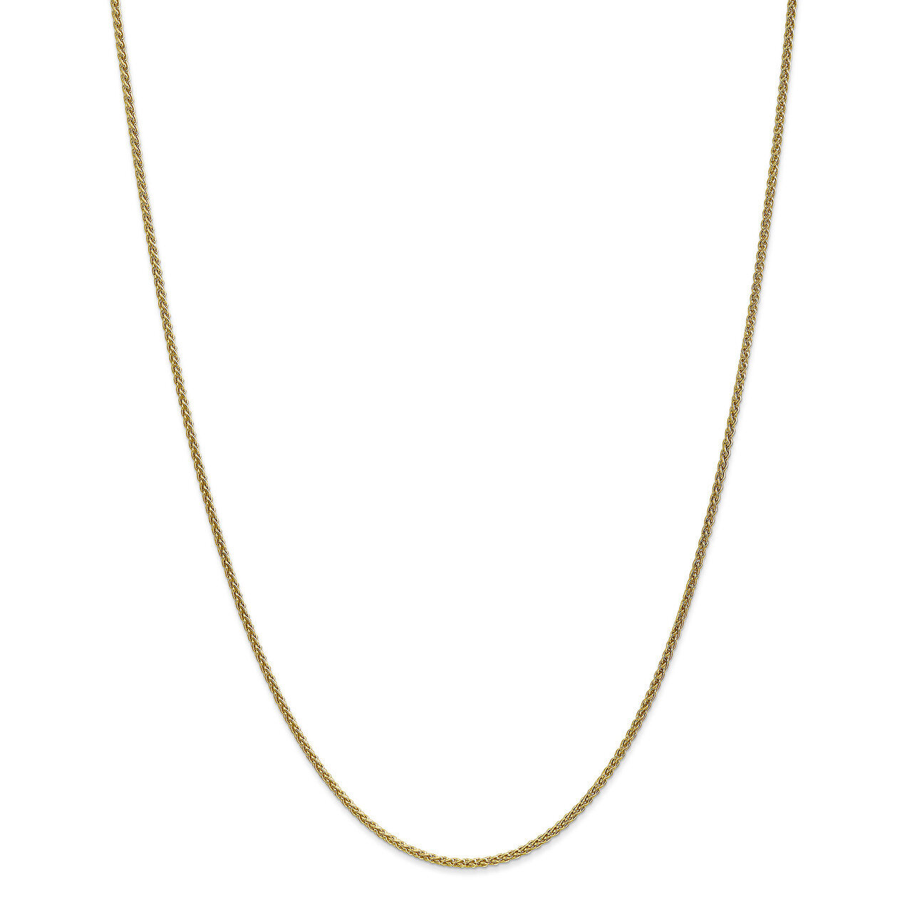 18 Inch 1.65mm Solid Polished Spiga Chain 10k Gold 10SPG040-18