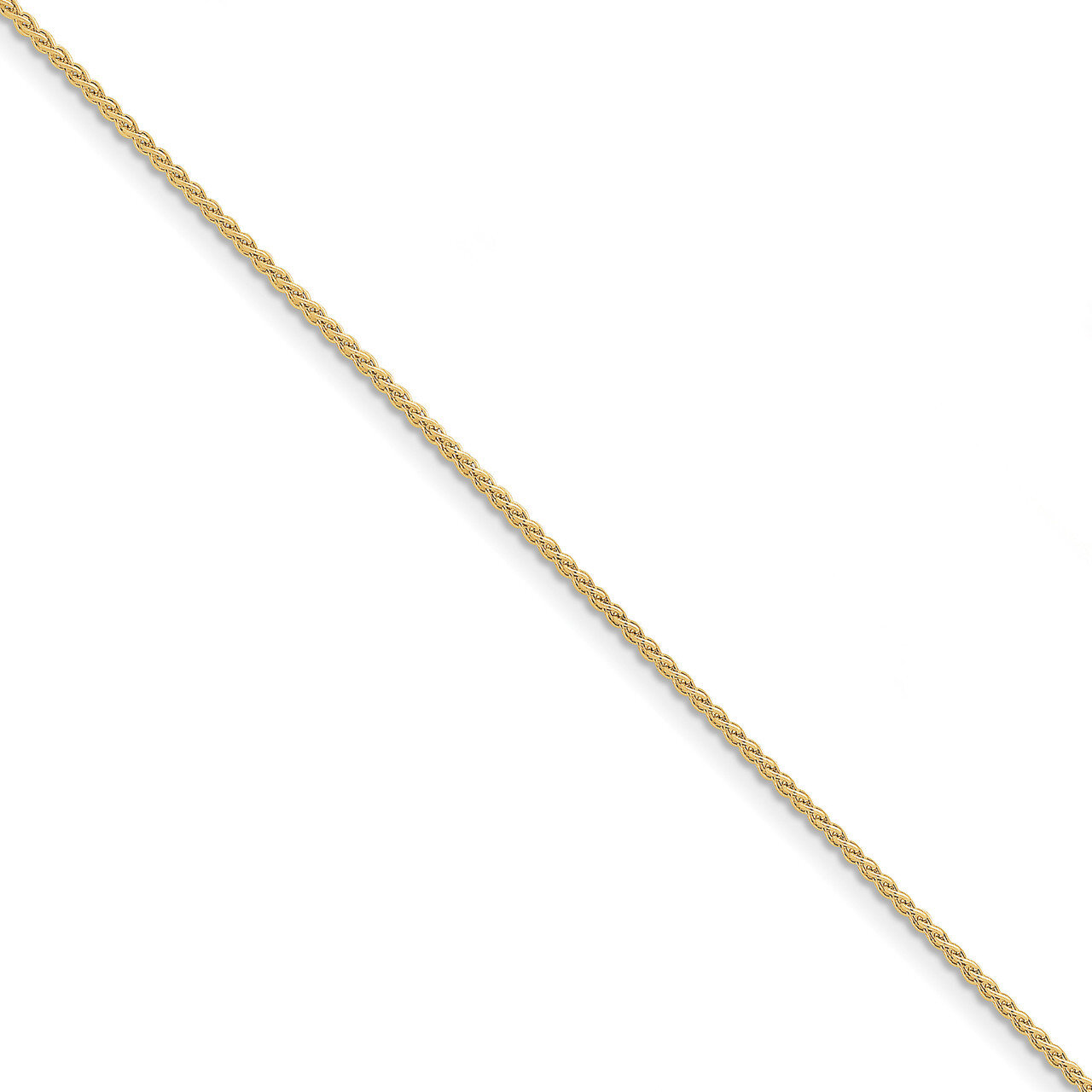 7 Inch 1.65mm Solid Polished Spiga Chain 10k Gold 10SPG040-7