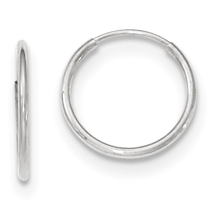 Endless Hoop Earrings 10k White Gold 10T974, MPN: 10T974, 191101170140