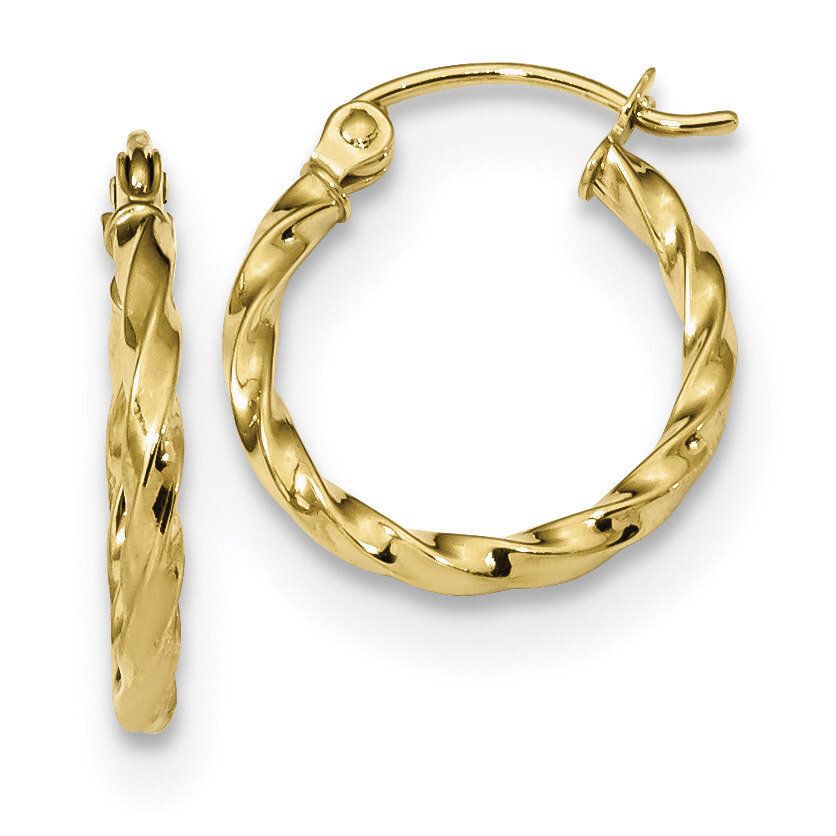 Twist Polished Hoop Earring 10k Gold 10TC389, MPN: 10TC389, 191101344121