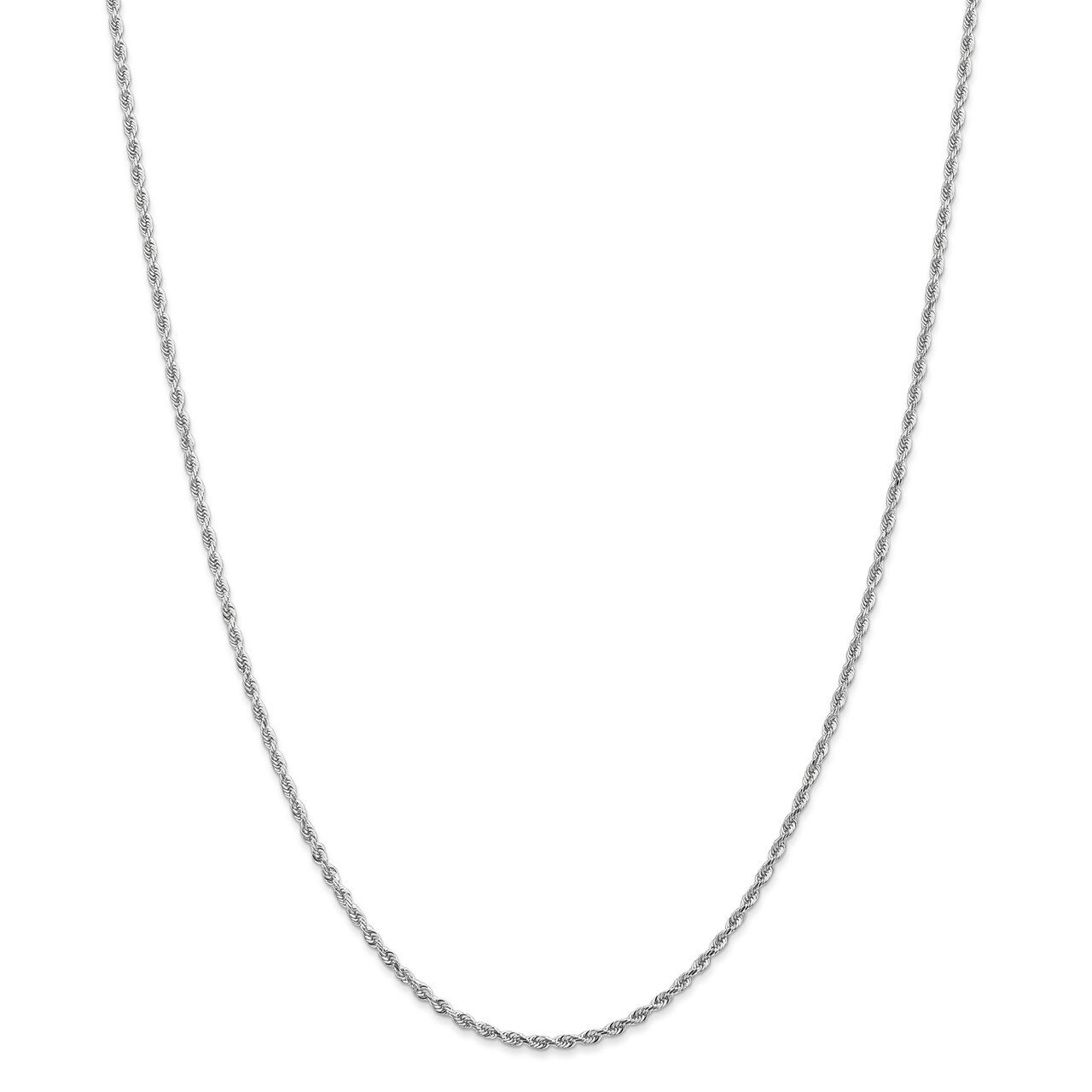 20 Inch 2.00mm Diamond -cut Quadruple Rope Chain 10k White Gold 10WQT016-20, MPN: 10WQT016-20, 1911…