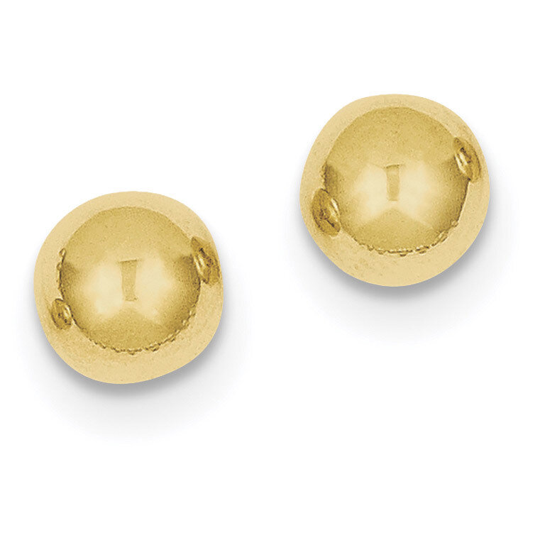 Polished 8mm Ball Post Earrings 10k Gold 10X8MMG, MPN: 10X8MMG, 191101344619