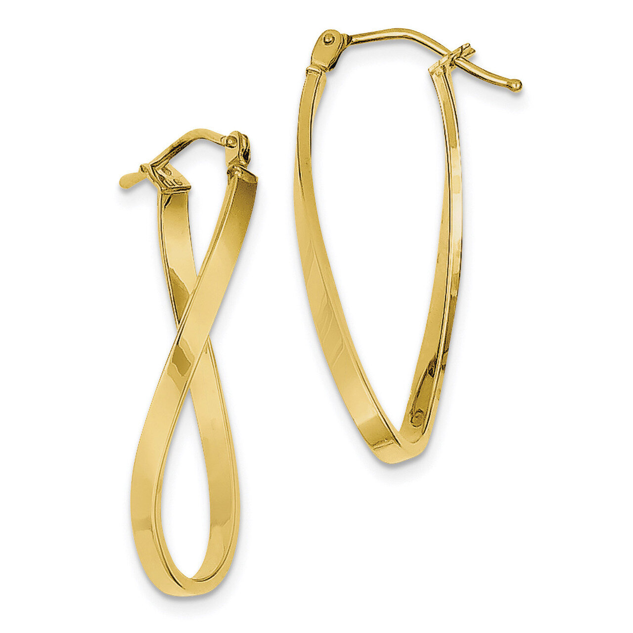 Small Twisted Earrings 10k Gold 10Z1184