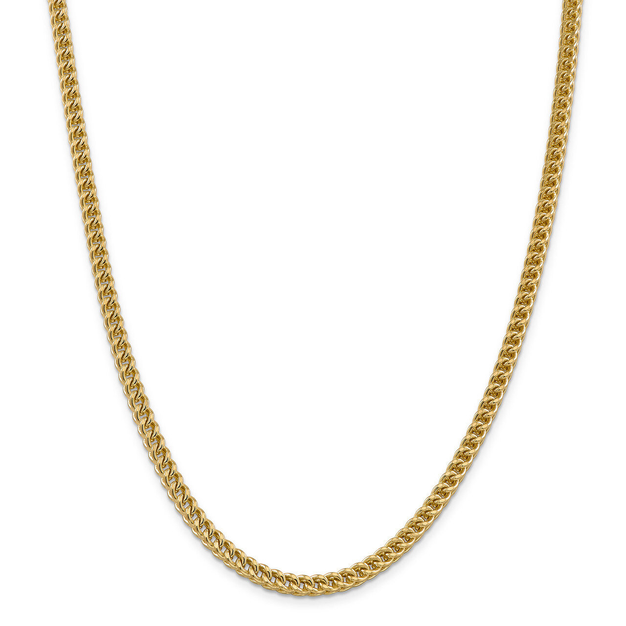 22 Inch 4.5mm Hollow Franco Chain 14k Gold BC137-22