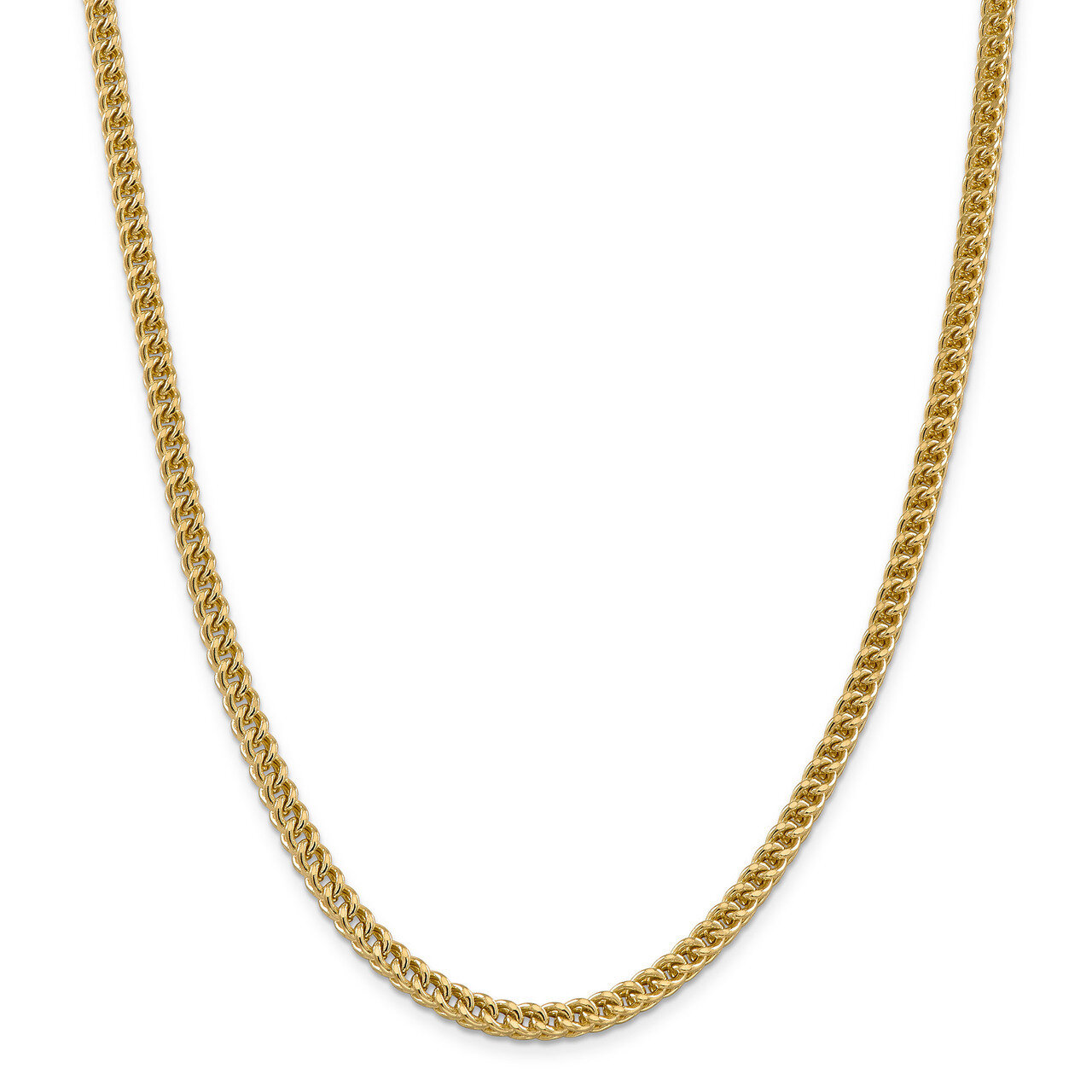 24 Inch 4.5mm Hollow Franco Chain 14k Gold BC137-24, MPN: BC137-24, 886774418520