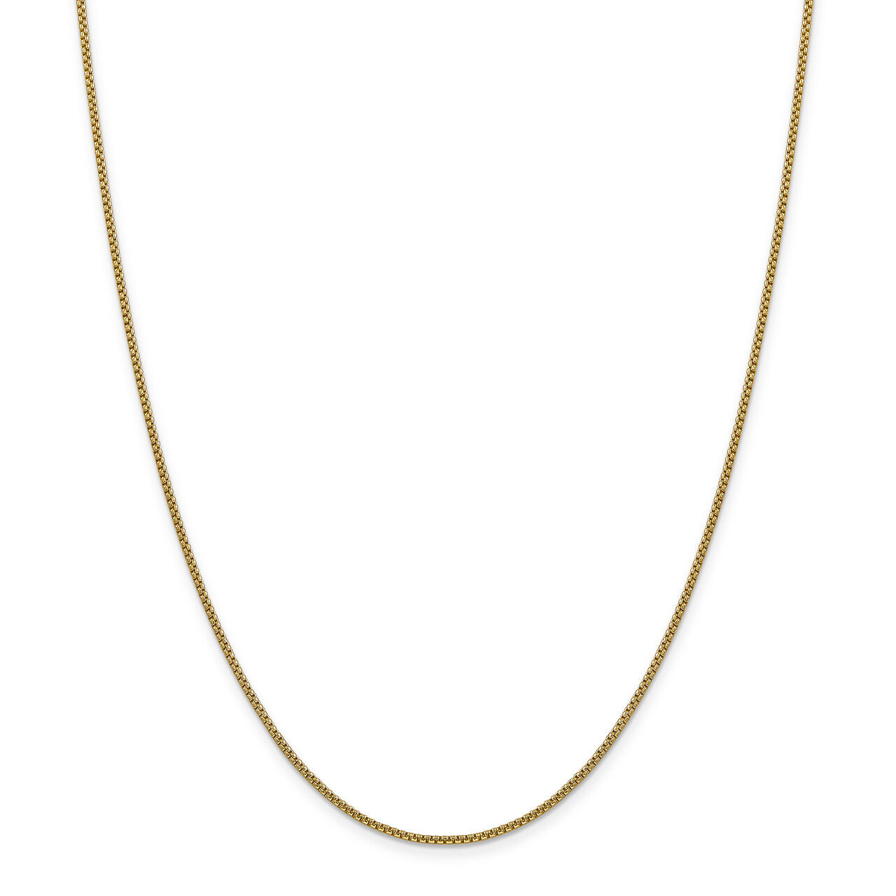 20 Inch 1.5mm Hollow Round Box Chain 14k Gold BC140-20, MPN: BC140-20, 886774539997