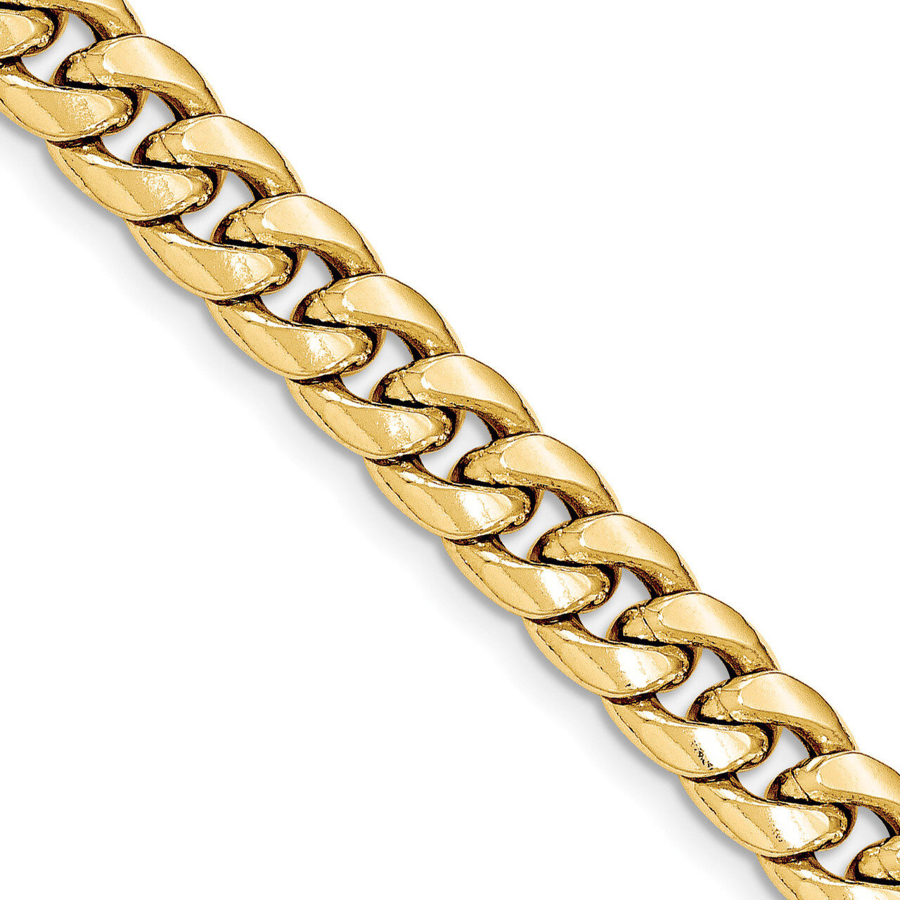 9 Inch Hollow Miami Cuban Chain 14k Gold BC157-9, MPN: BC157-9, 886774540313