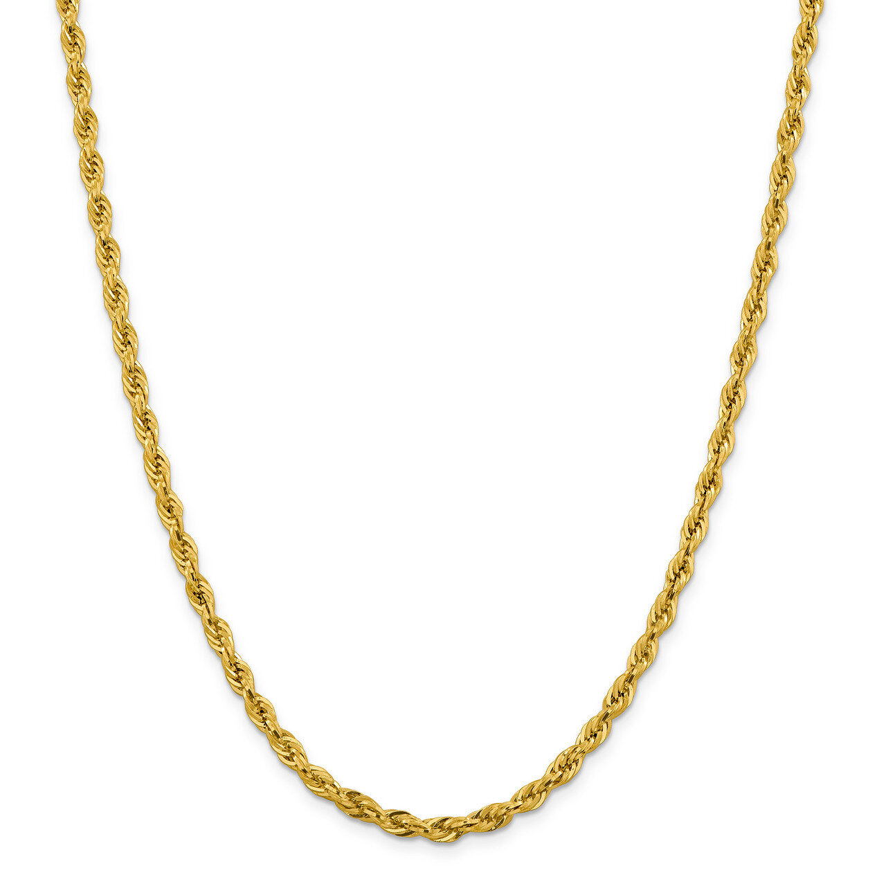 20 Inch 4.25mm Semi-Solid Rope Chain 14k Gold BC168-20
