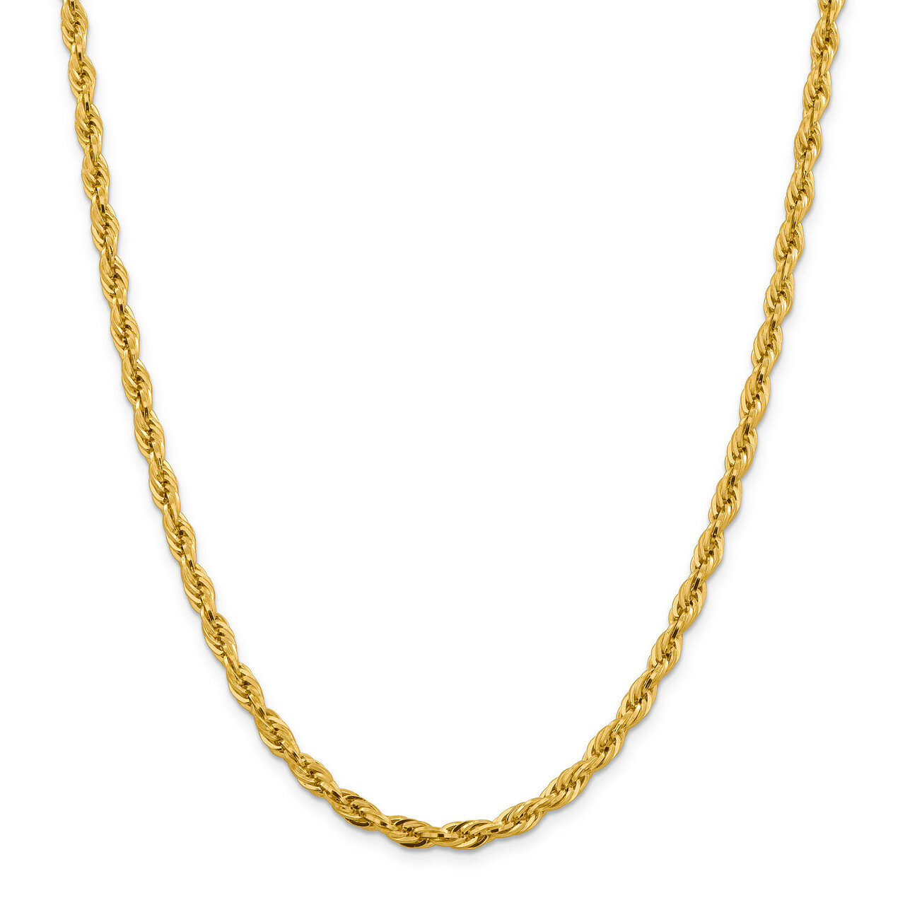 16 Inch 4.75mm Semi-Solid Rope Chain 14k Gold BC169-16, MPN: BC169-16, 191101107726