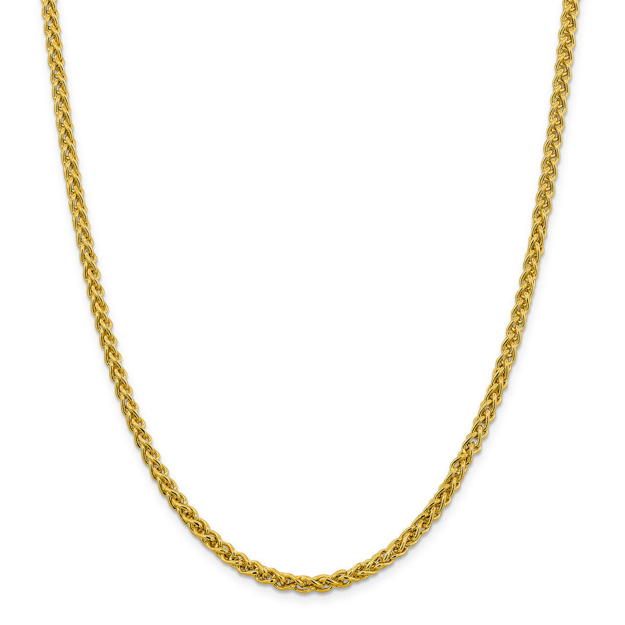 22 Inch 4.15mm Semi-solid Wheat Chain 14k Gold BC173-22, MPN: BC173-22, 883957060705