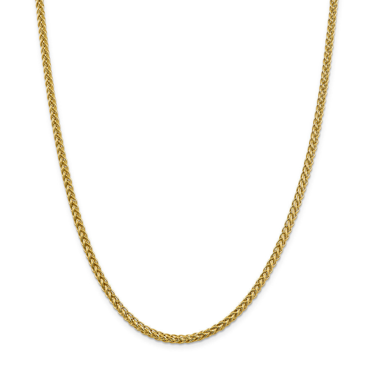 24 Inch 4.30mm Semi-solid 3-Wire Wheat Chain 14k Gold BC177-24, MPN: BC177-24, 883957067353