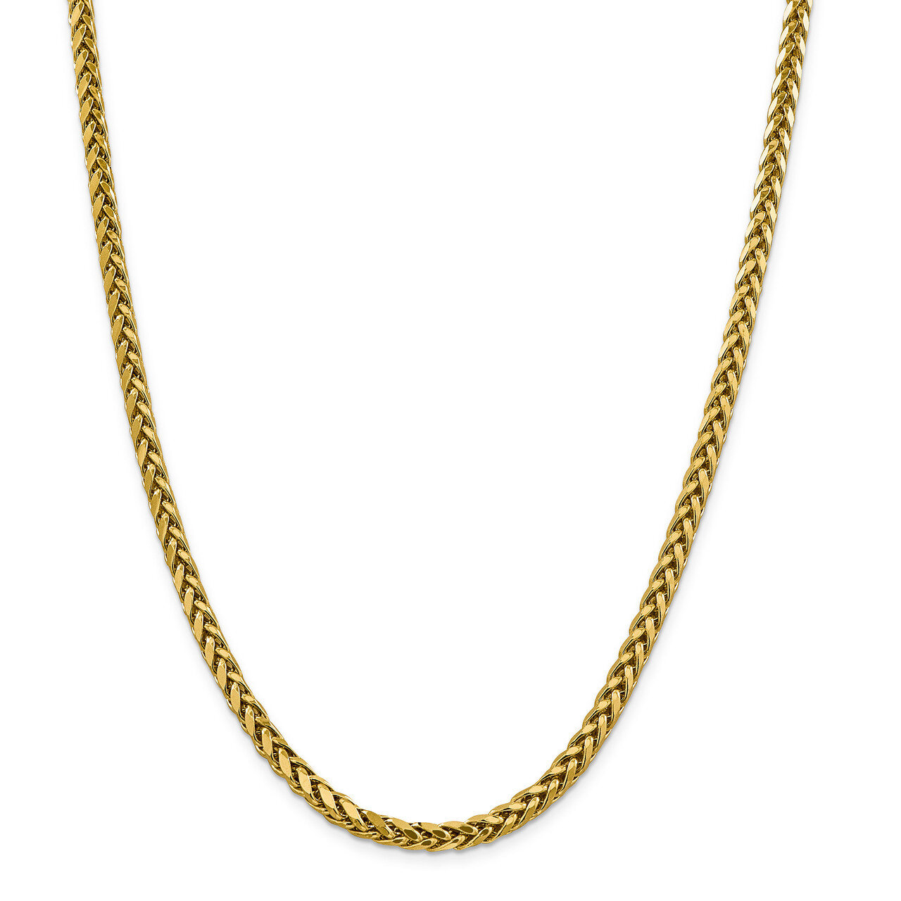 24 Inch 5.00mm Semi-solid Diamond -cut Wheat Chain 14k Gold BC186-24, MPN: BC186-24, 191101671135