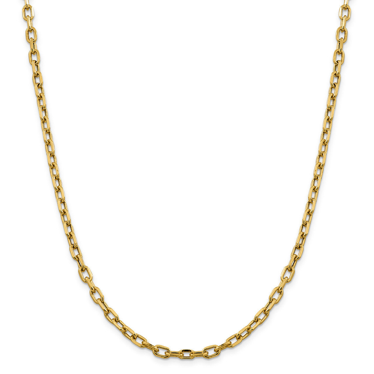 22 Inch Diamond -cut 4.9mm Open Link Cable Chain 14k Gold Semi-solid BC188-22, MPN: BC188-22, 88395…