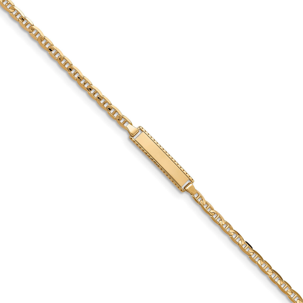 6 Inch Baby ID Anchor Bracelet 14k Gold BID99-6, MPN: BID99-6, 191101076138
