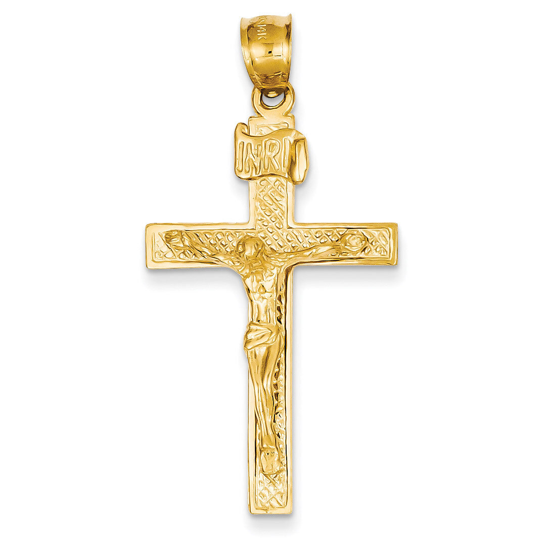 INRI Crucifix Pendant 14k Gold C1346
