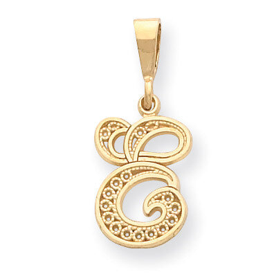 Initial E Charm 14k Gold C569E, MPN: C569E, 883957861074