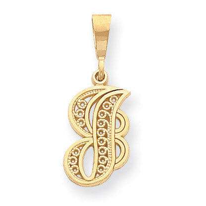 Initial J Charm 14k Gold C569J, MPN: C569J, 883957861111